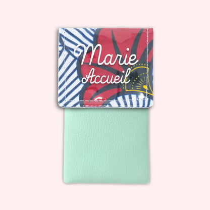 Pochette aimantée Wax Rouge et Orange