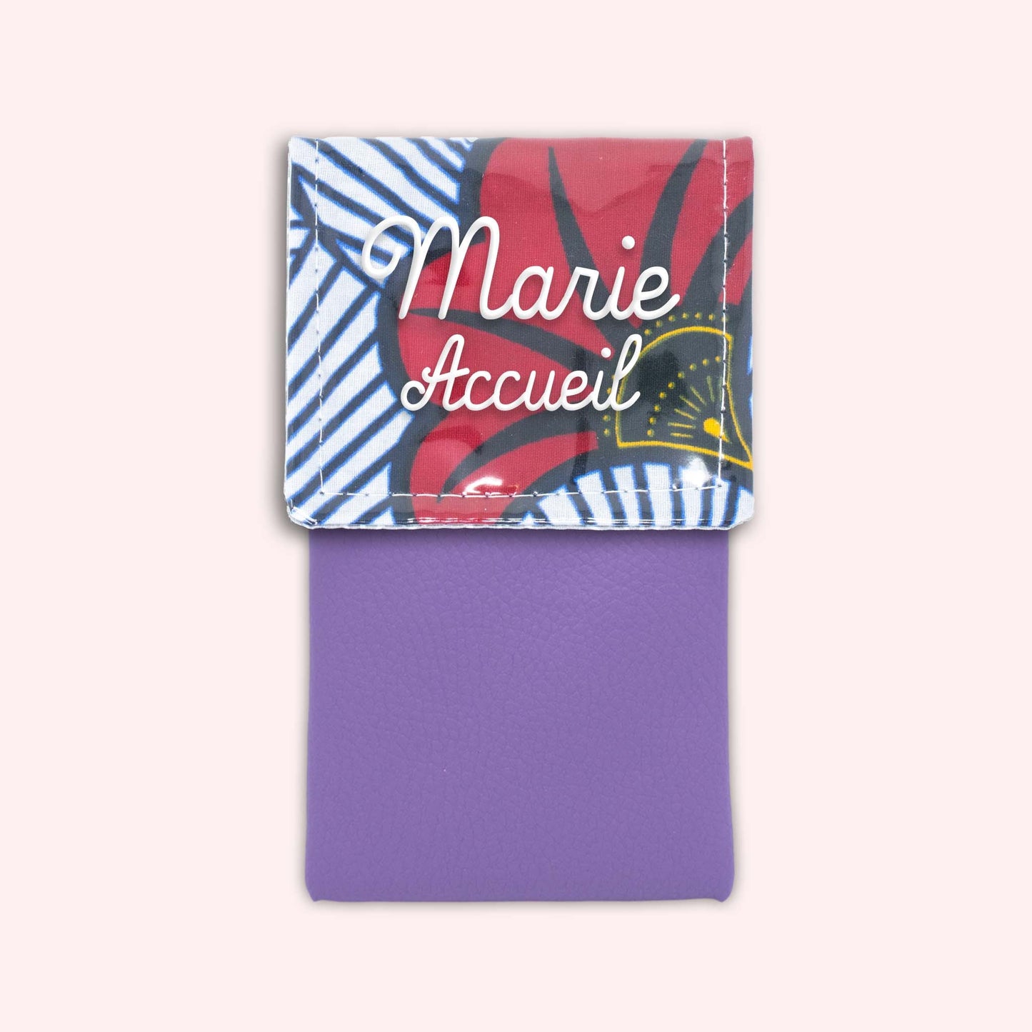 Pochette aimantée Wax Rouge et Orange