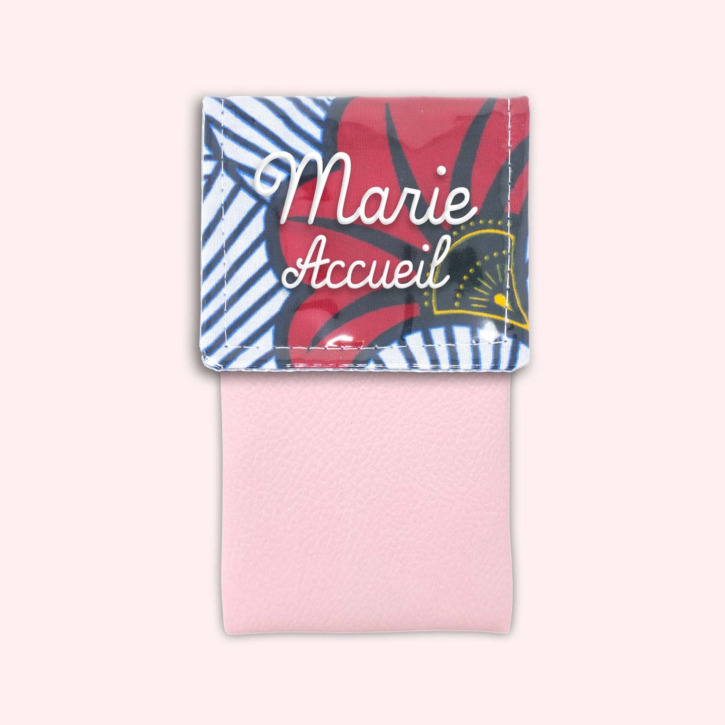 Pochette aimantée Wax Rouge et Orange
