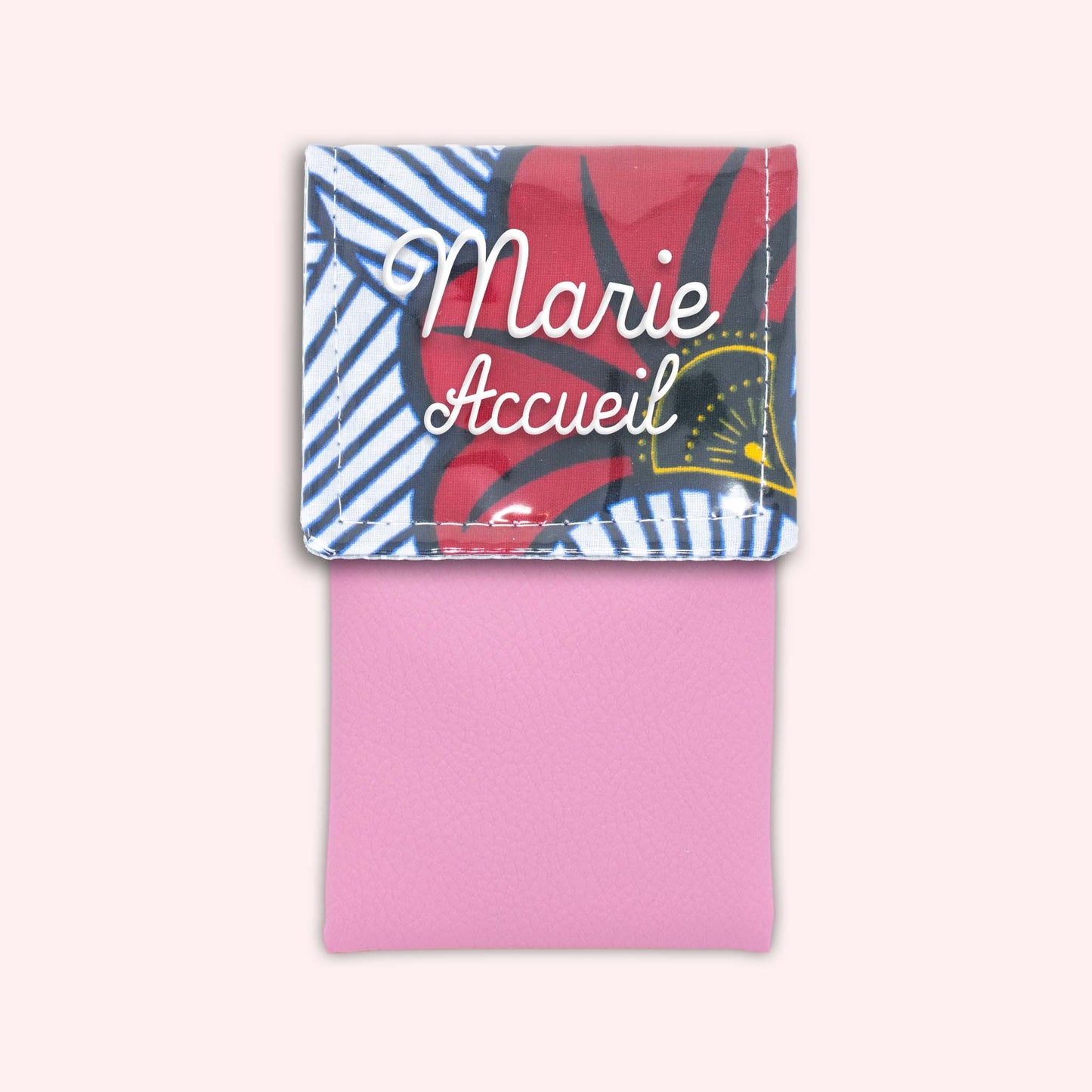 Pochette aimantée Wax Rouge et Orange