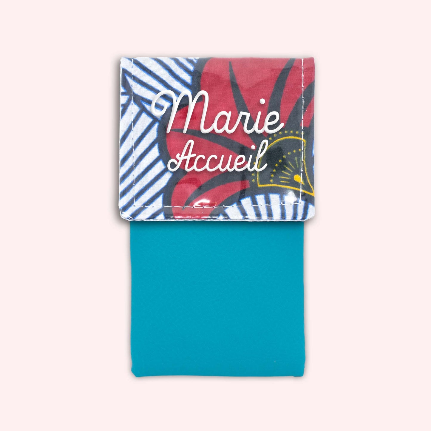 Pochette aimantée Wax Rouge et Orange