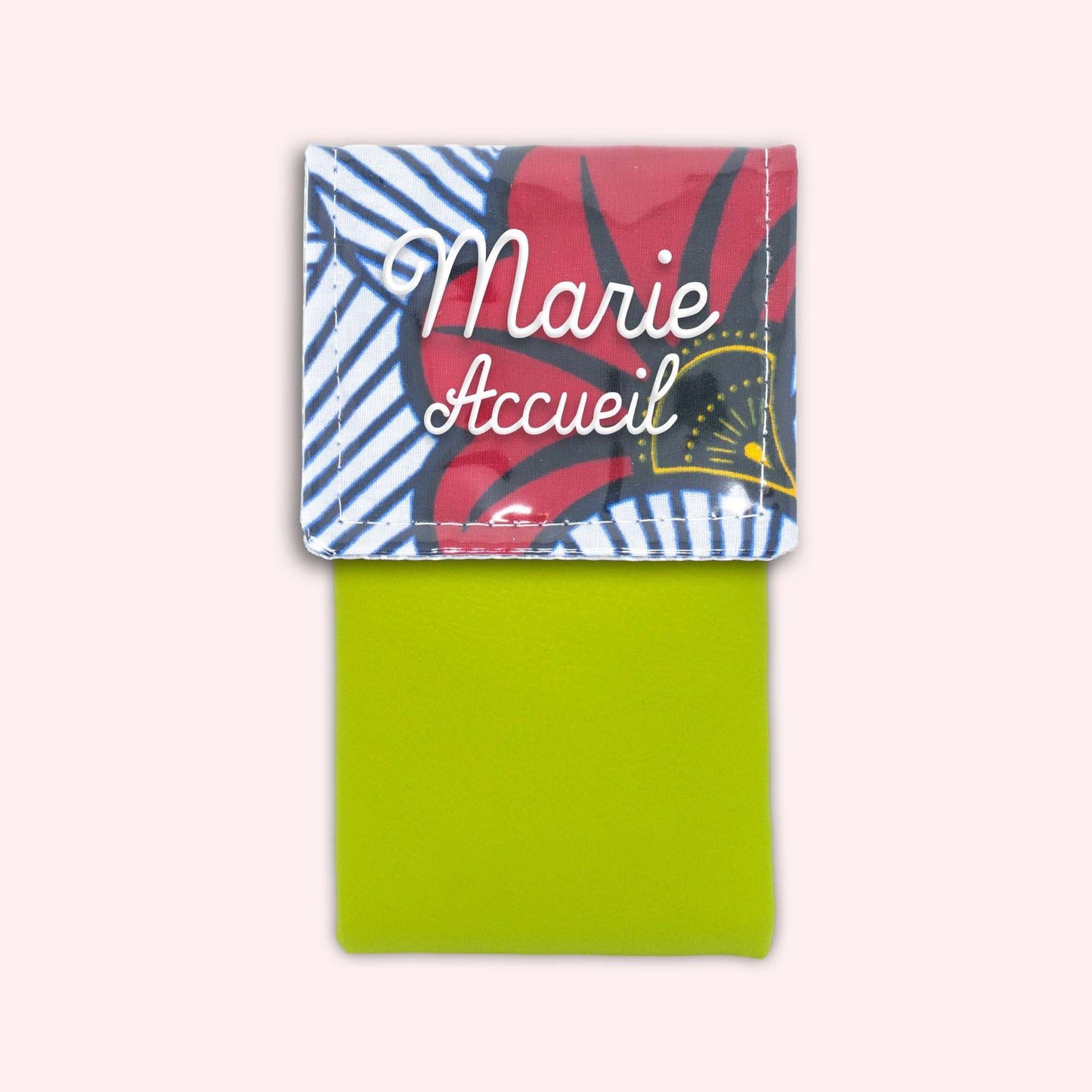 Pochette aimantée Wax Rouge et Orange