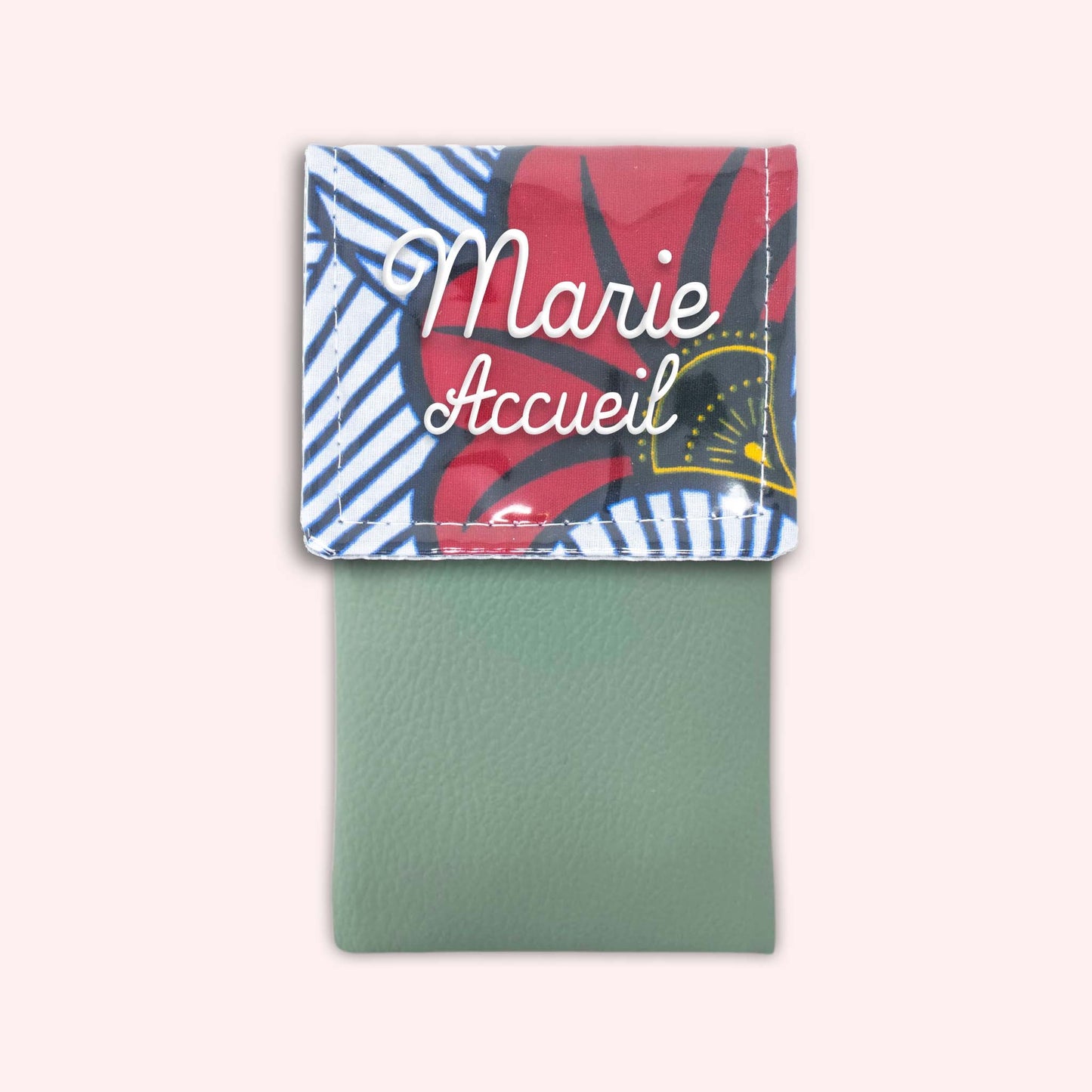 Pochette aimantée Wax Rouge et Orange