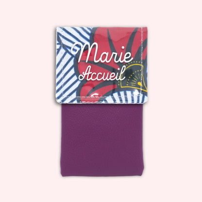 Pochette aimantée Wax Rouge et Orange