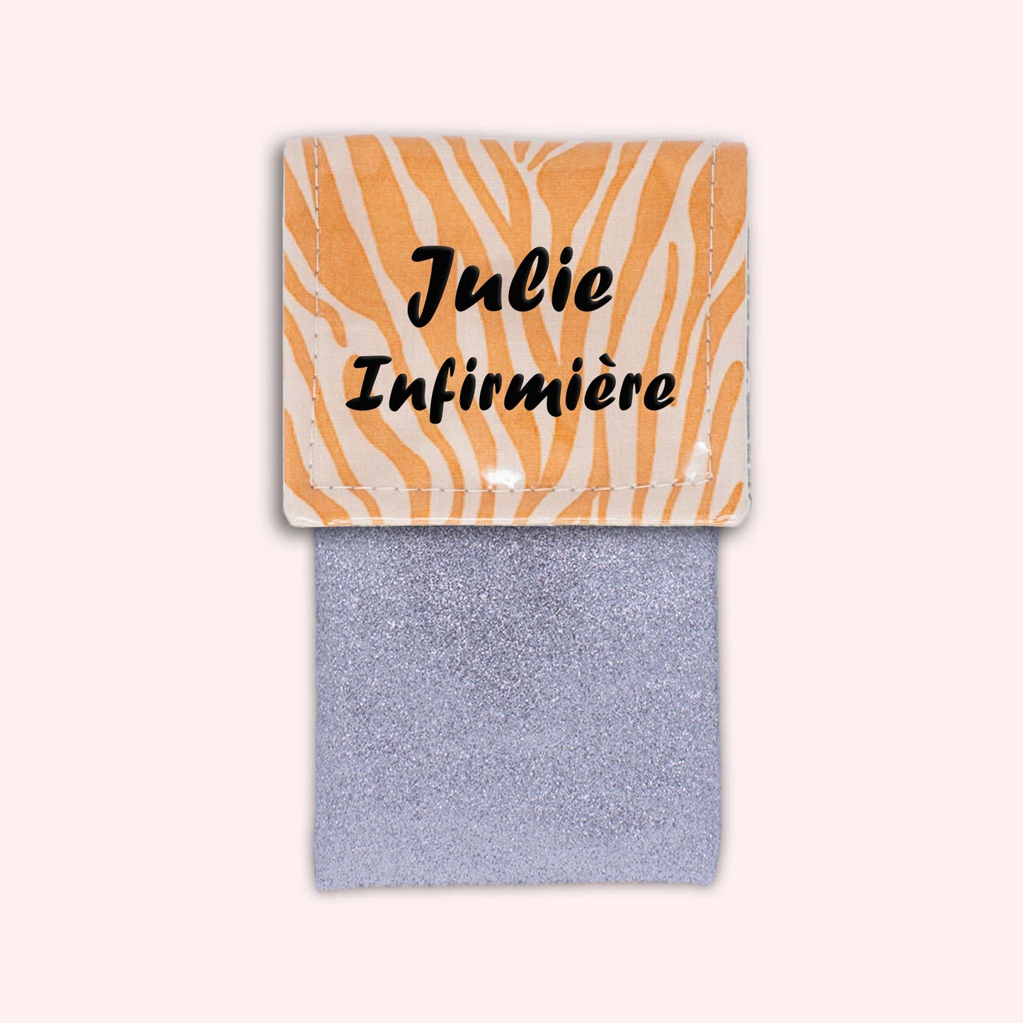 Pochette aimantée Zèbre Sable