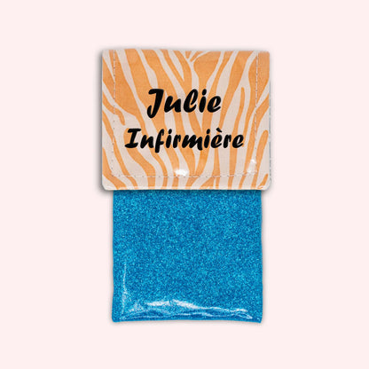 Pochette aimantée Zèbre Sable