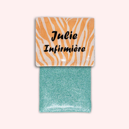 Pochette aimantée Zèbre Sable