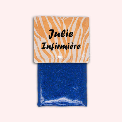 Pochette aimantée Zèbre Sable