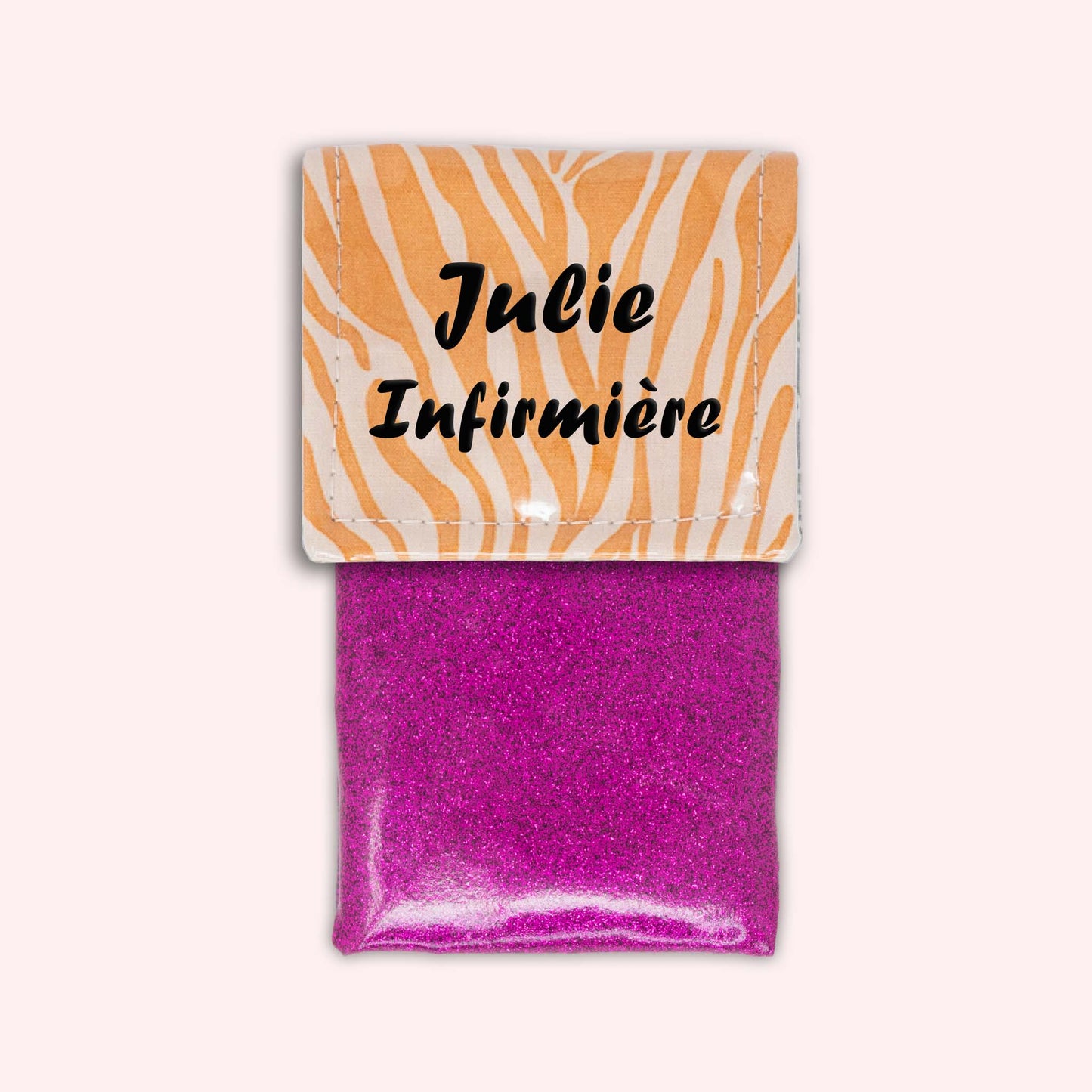Pochette aimantée Zèbre Sable