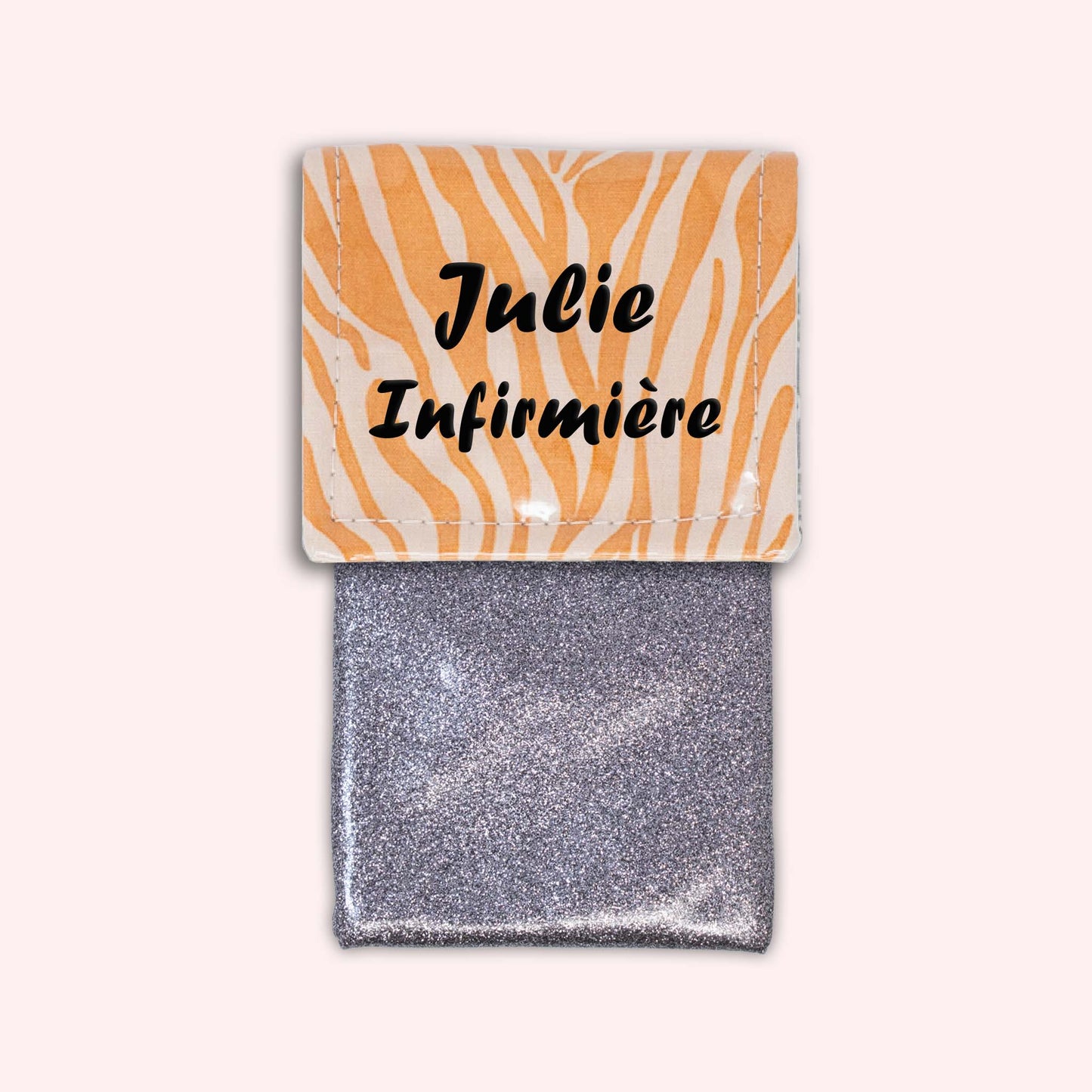 Pochette aimantée Zèbre Sable