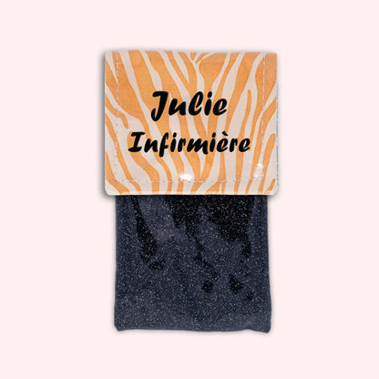 Pochette aimantée Zèbre Sable