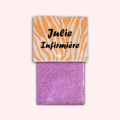Pochette aimantée Zèbre Sable