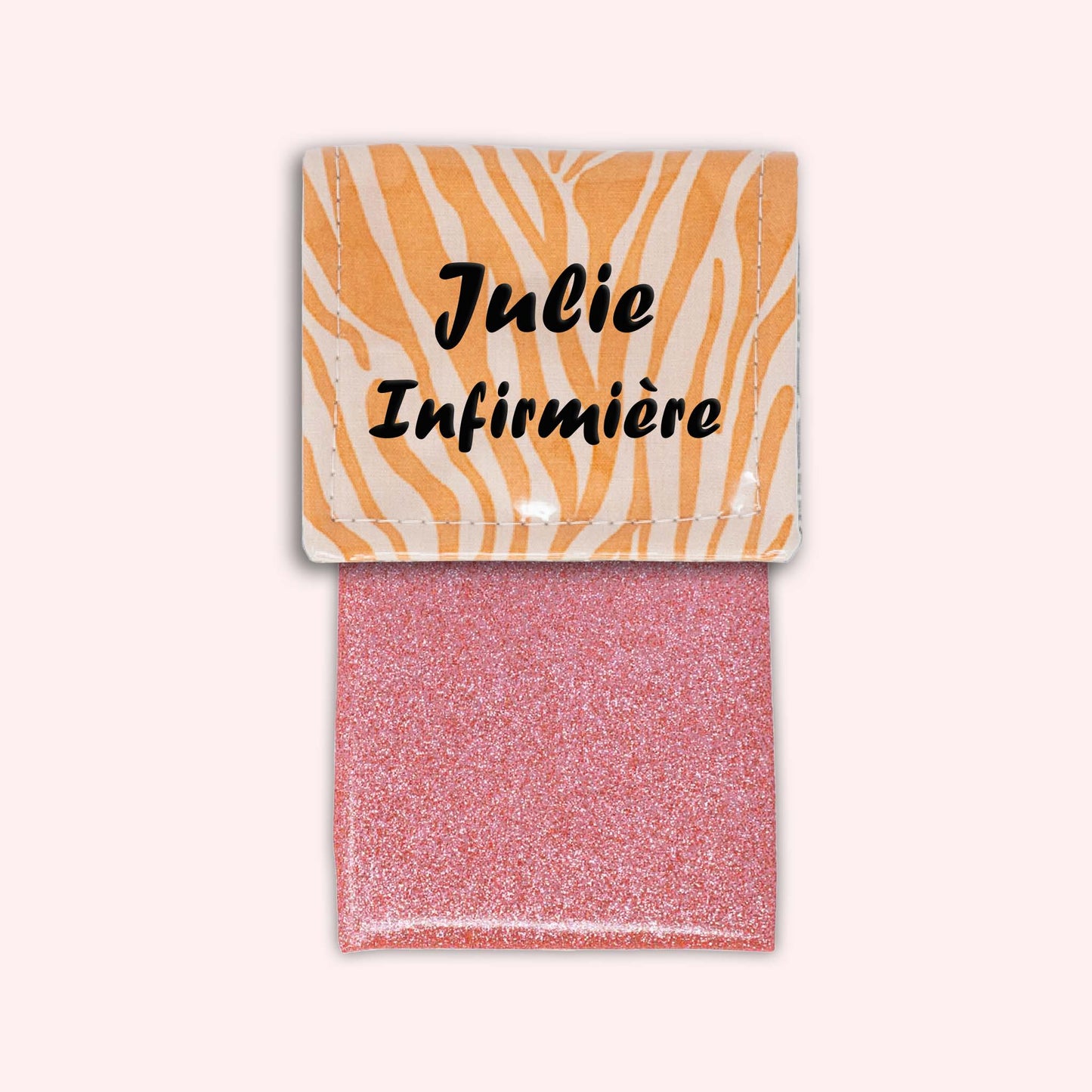 Pochette aimantée Zèbre Sable