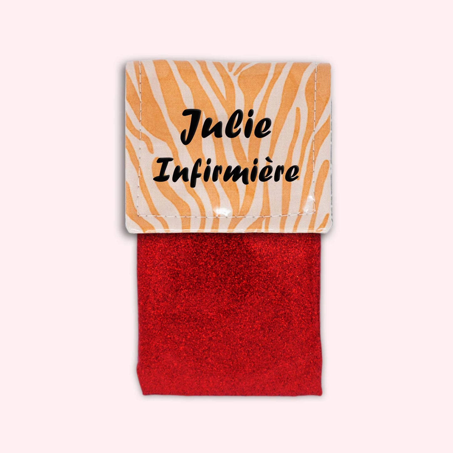Pochette aimantée Zèbre Sable