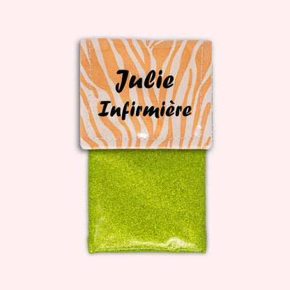 Pochette aimantée Zèbre Sable