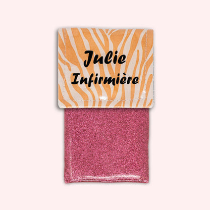 Pochette aimantée Zèbre Sable