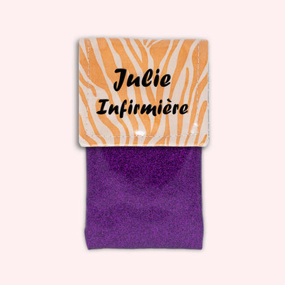 Pochette aimantée Zèbre Sable