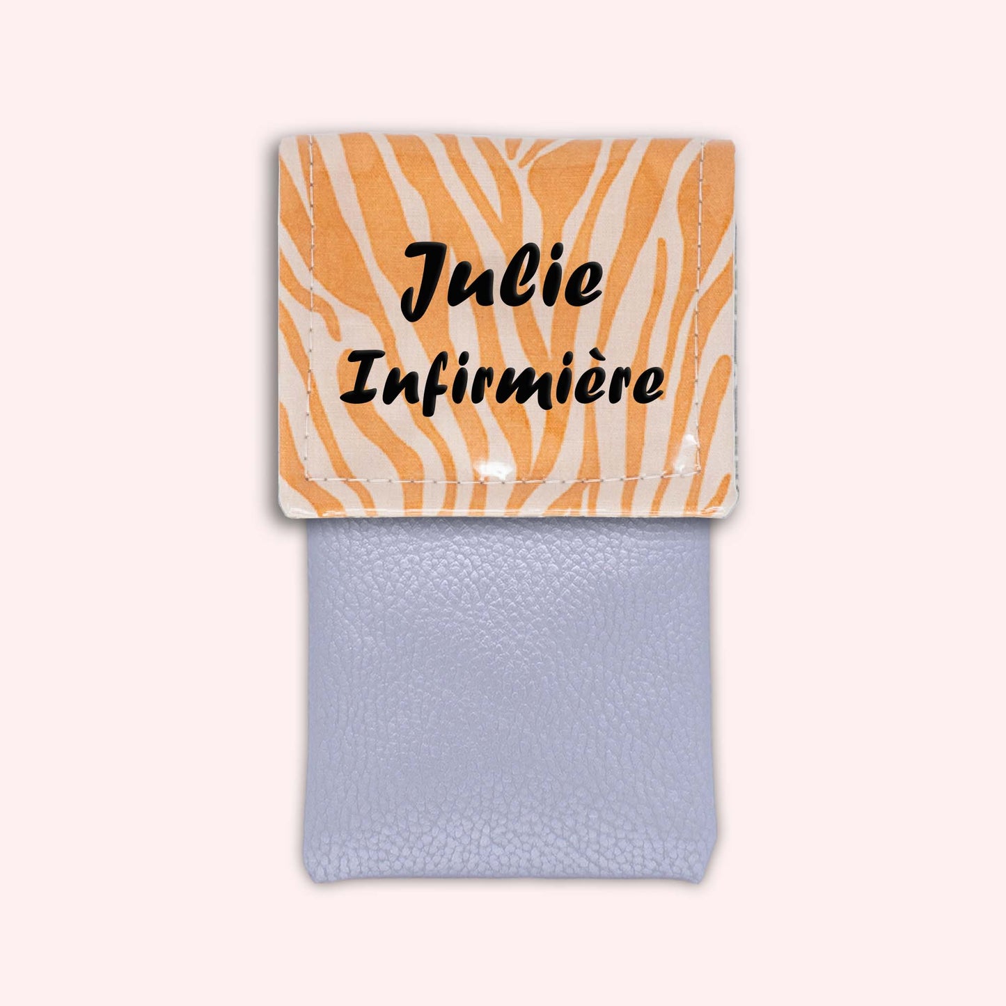 Pochette aimantée Zèbre Sable