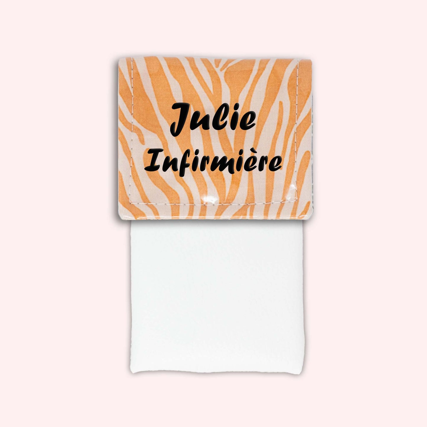 Pochette aimantée Zèbre Sable