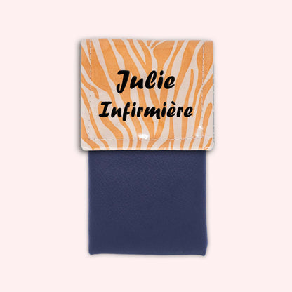 Pochette aimantée Zèbre Sable