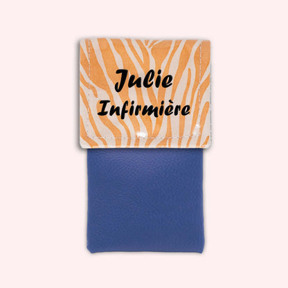 Pochette aimantée Zèbre Sable