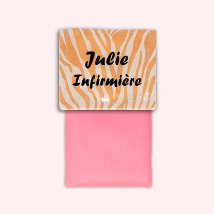 Pochette aimantée Zèbre Sable