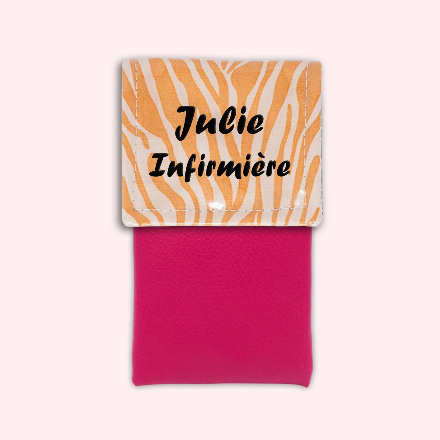 Pochette aimantée Zèbre Sable