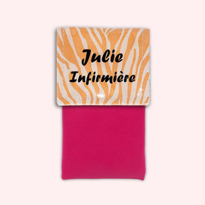 Pochette aimantée Zèbre Sable