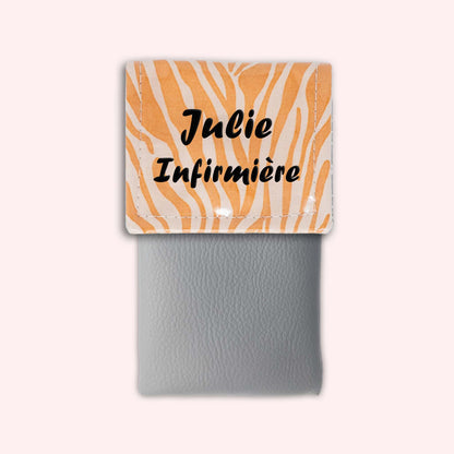 Pochette aimantée Zèbre Sable