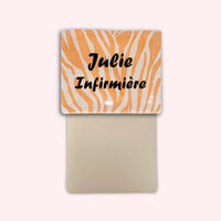 Pochette aimantée Zèbre Sable