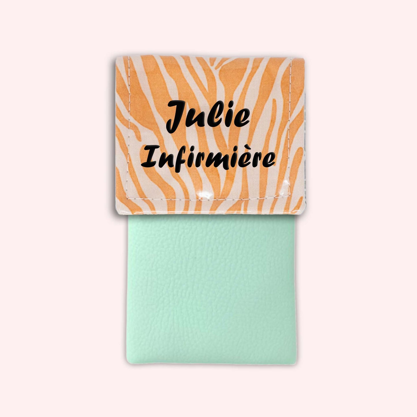 Pochette aimantée Zèbre Sable