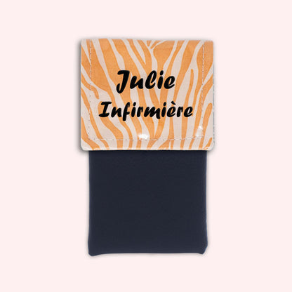 Pochette aimantée Zèbre Sable