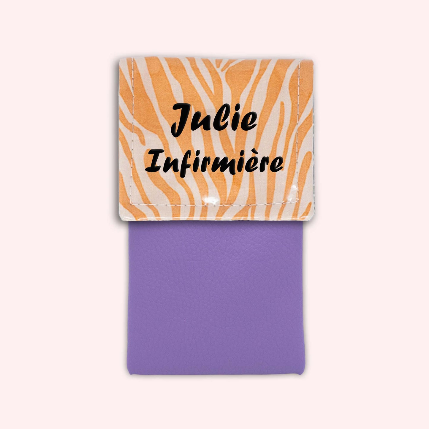 Pochette aimantée Zèbre Sable