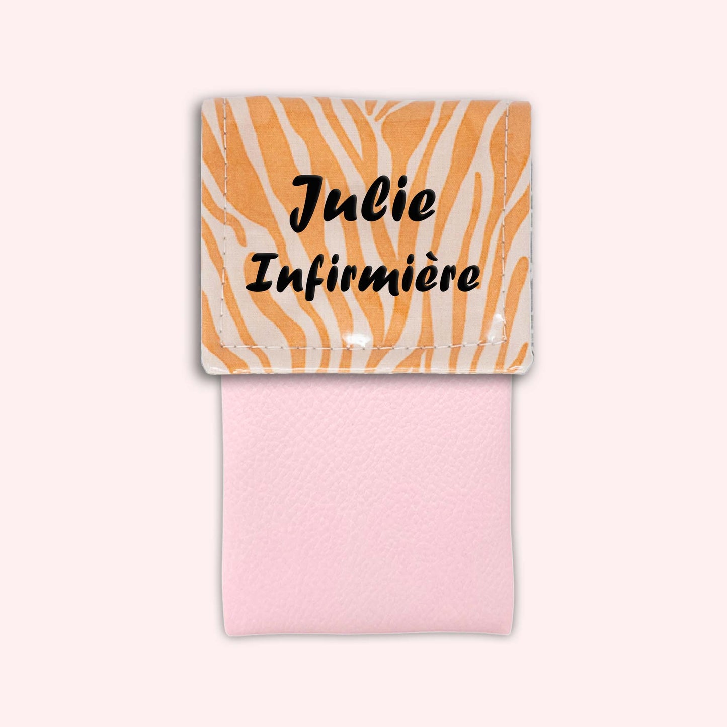 Pochette aimantée Zèbre Sable