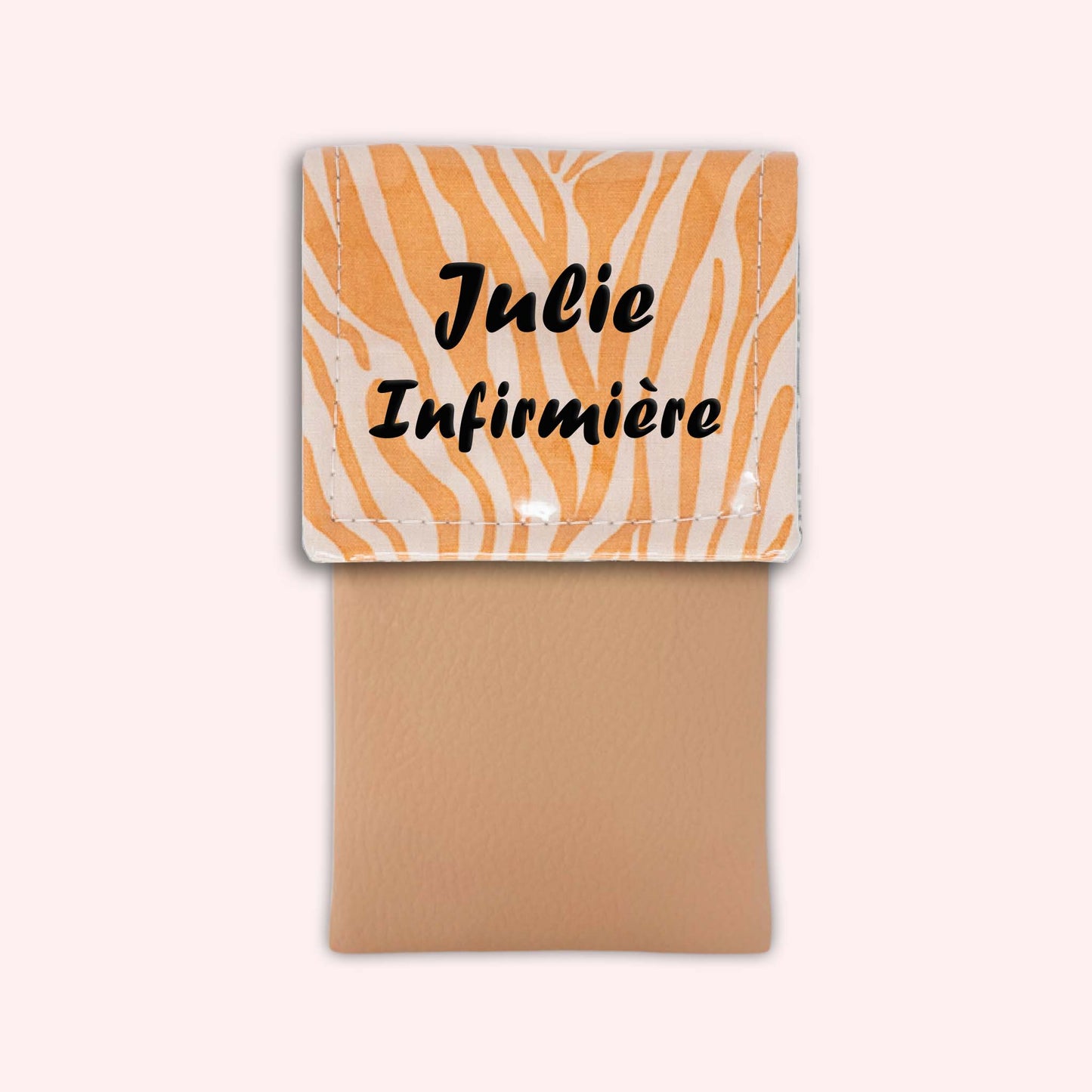 Pochette aimantée Zèbre Sable