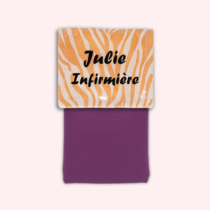Pochette aimantée Zèbre Sable