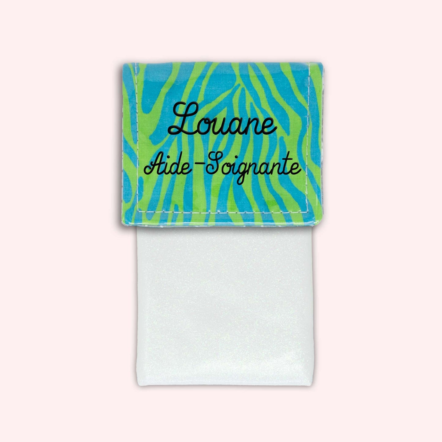 Pochette aimantée Zèbre Vert