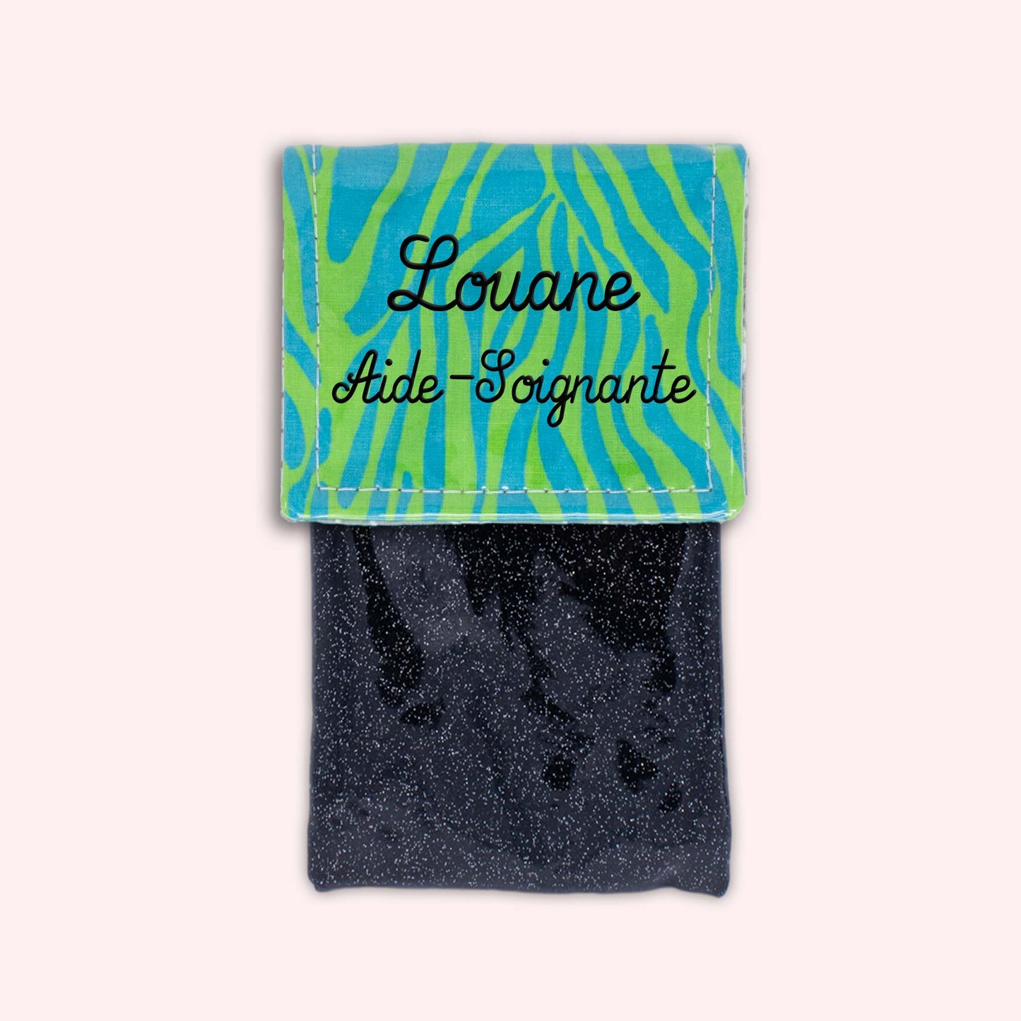Pochette aimantée Zèbre Vert