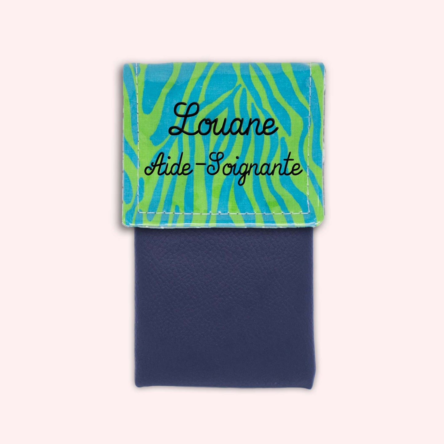 Pochette aimantée Zèbre Vert