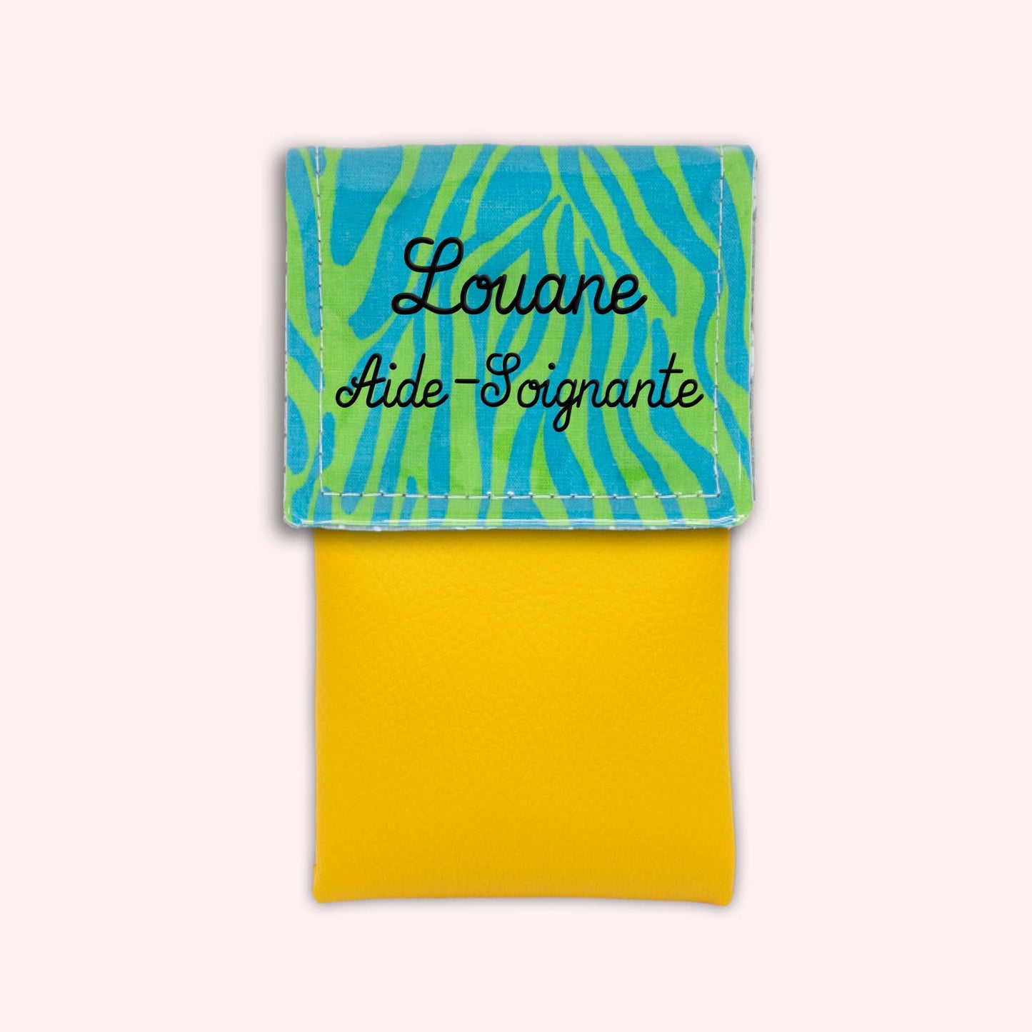Pochette aimantée Zèbre Vert