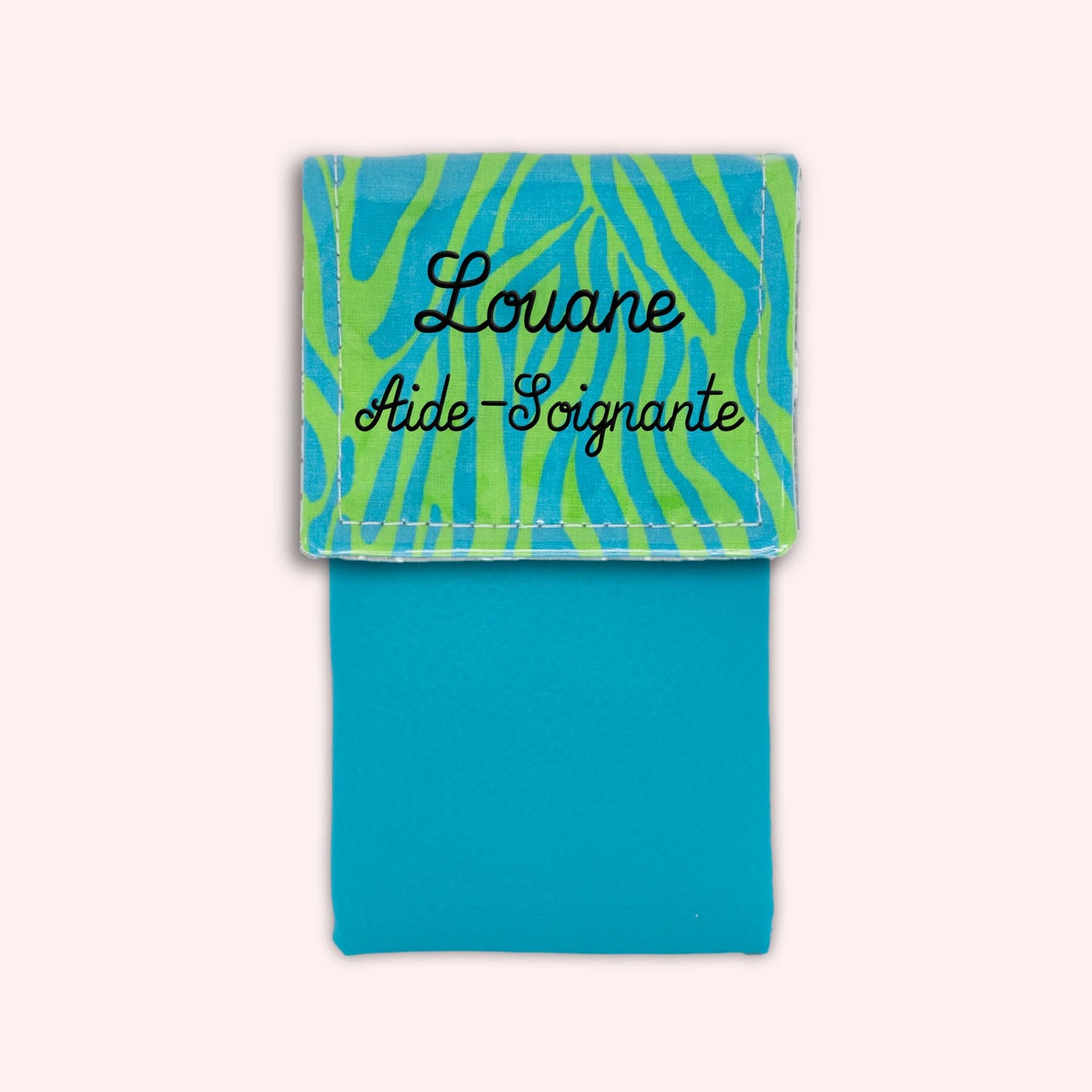 Pochette aimantée Zèbre Vert