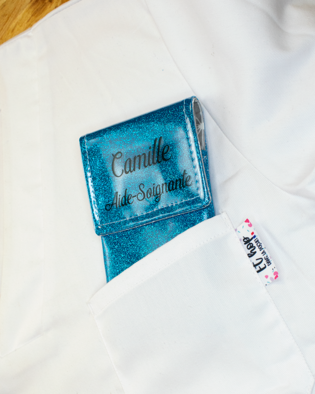 Atlantic Blue Glitter Magnetic Pouch