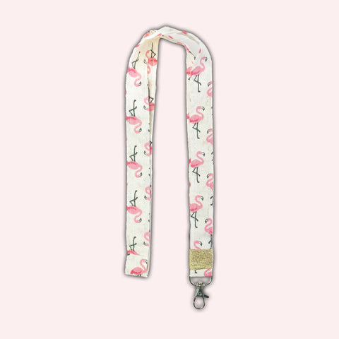 Tour de cou Flamants Rose Fond Blanc