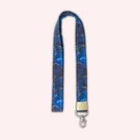 Tour de cou Marbre Bleu Marine Doré