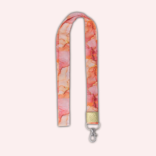 Tour de cou Marbre Corail Doré