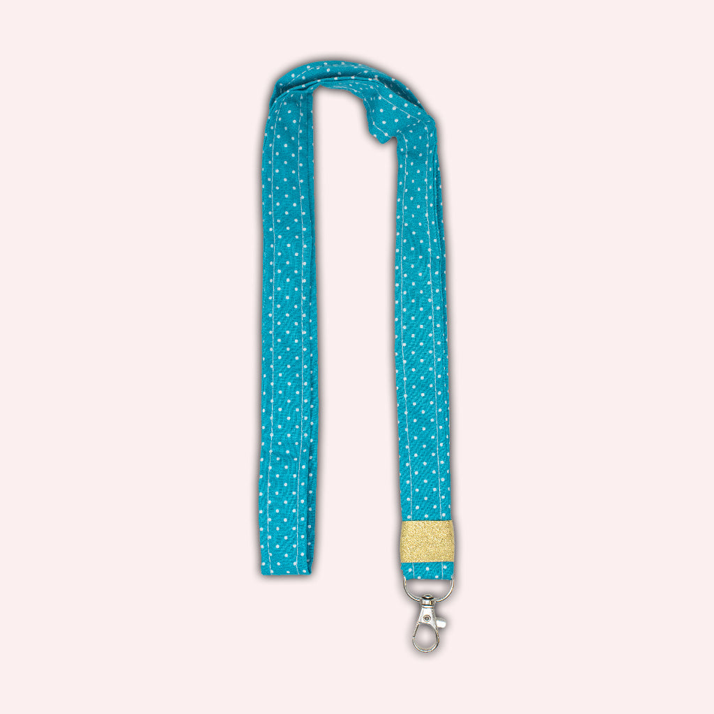 Tour de cou Turquoise Petits Pois