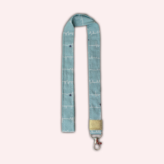 Pale Blue Green Rhythm Neck Warmer