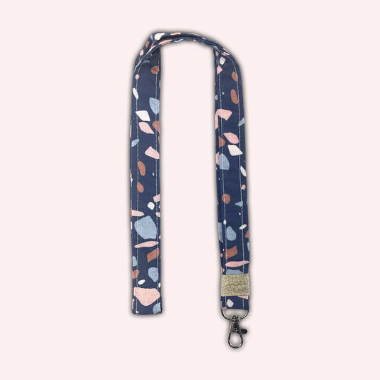 Navy Blue Terrazzo Choker