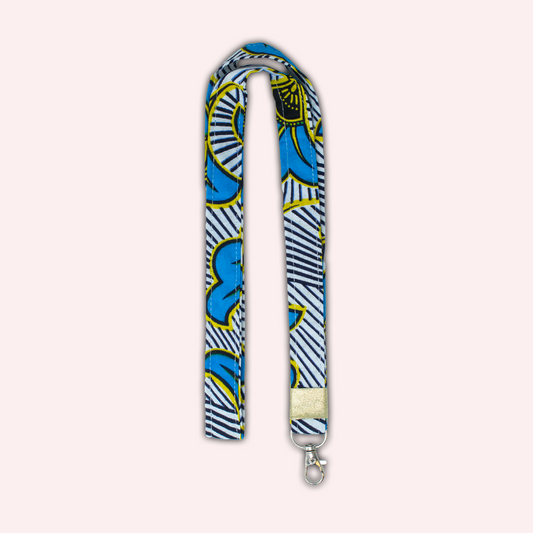 Yellow and Blue Wax Neck Warmer