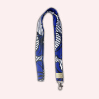 Black and Blue Wax Neck Warmer